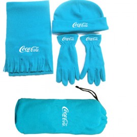 Unisex Winter Warm Scarf Gloves And Hat Set Winter Set 